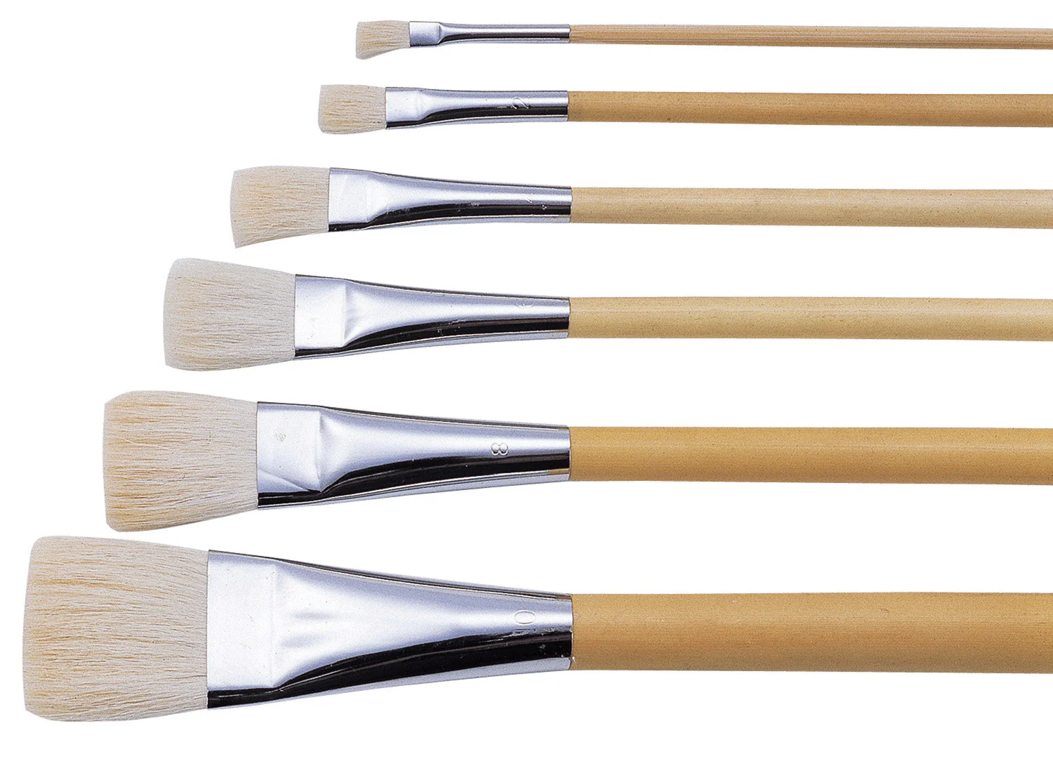 Flat brush (for posters, white hair) No. 1