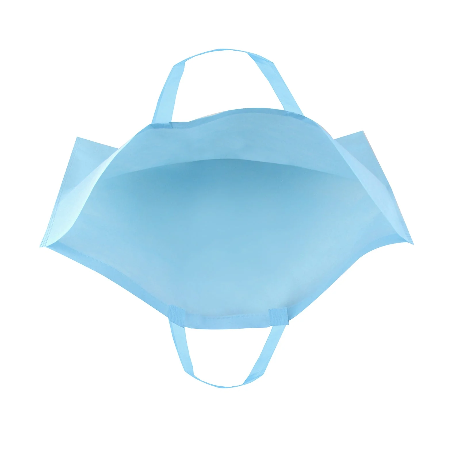 Work storage bag made of large non-woven fabric light blue - Image 2