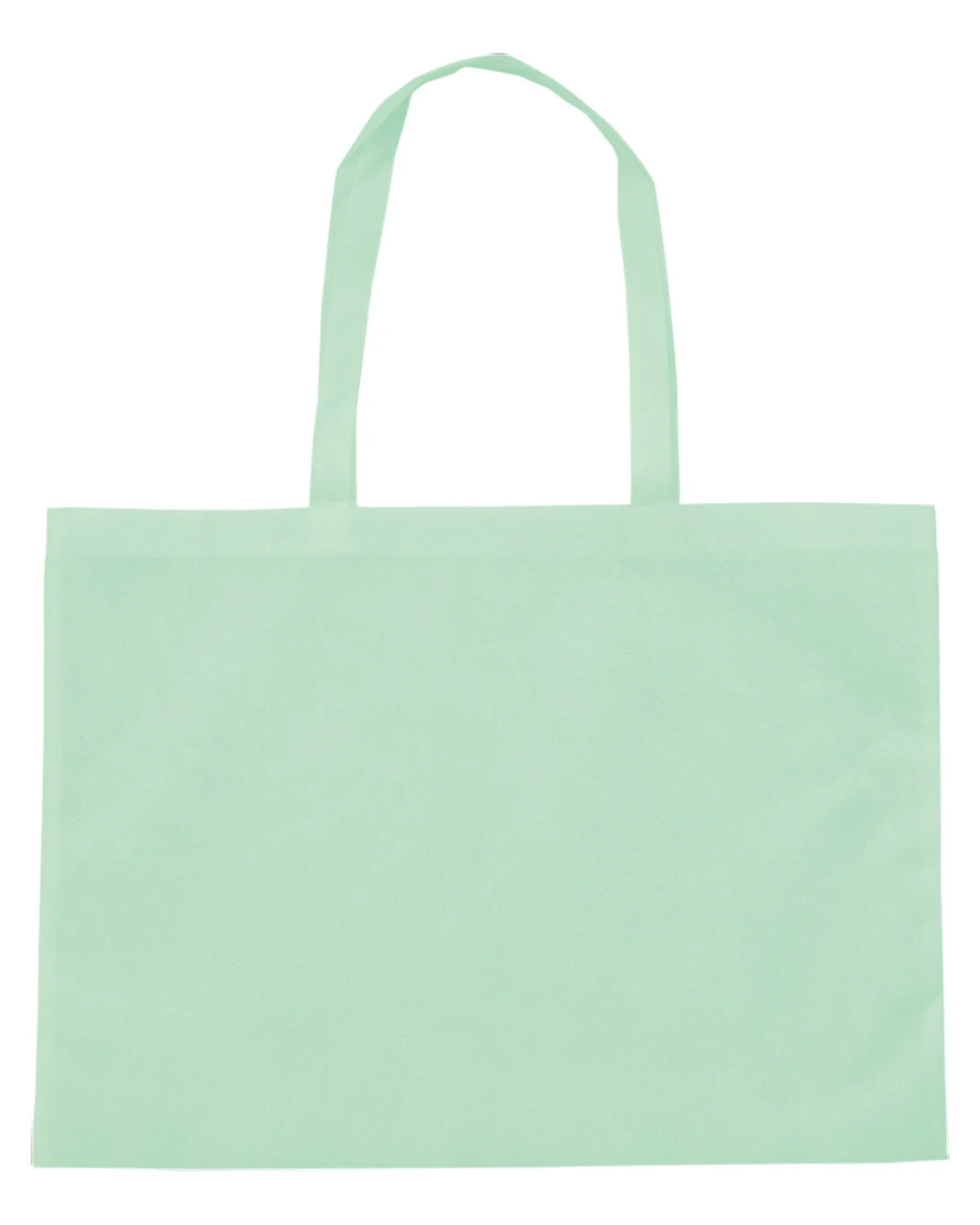 Work storage bag made of large non-woven fabric pastel green