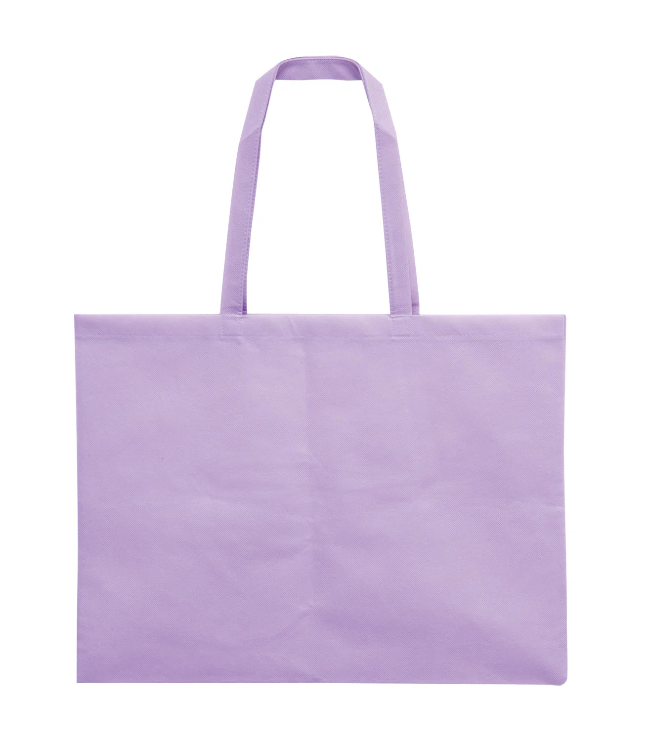 Work back made of non-woven fabric, large with gusset (5cm), light purple