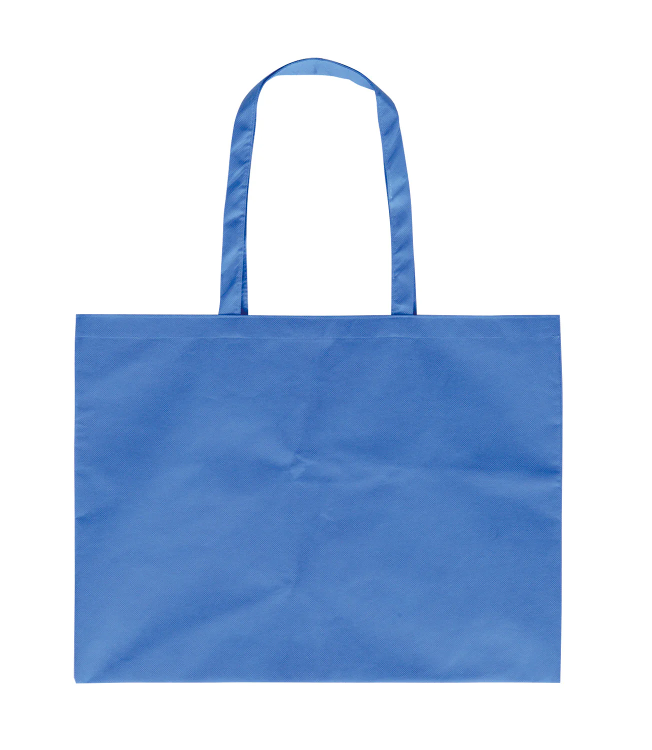 Work bag made of non-woven fabric, large with gusset (5cm), blue
