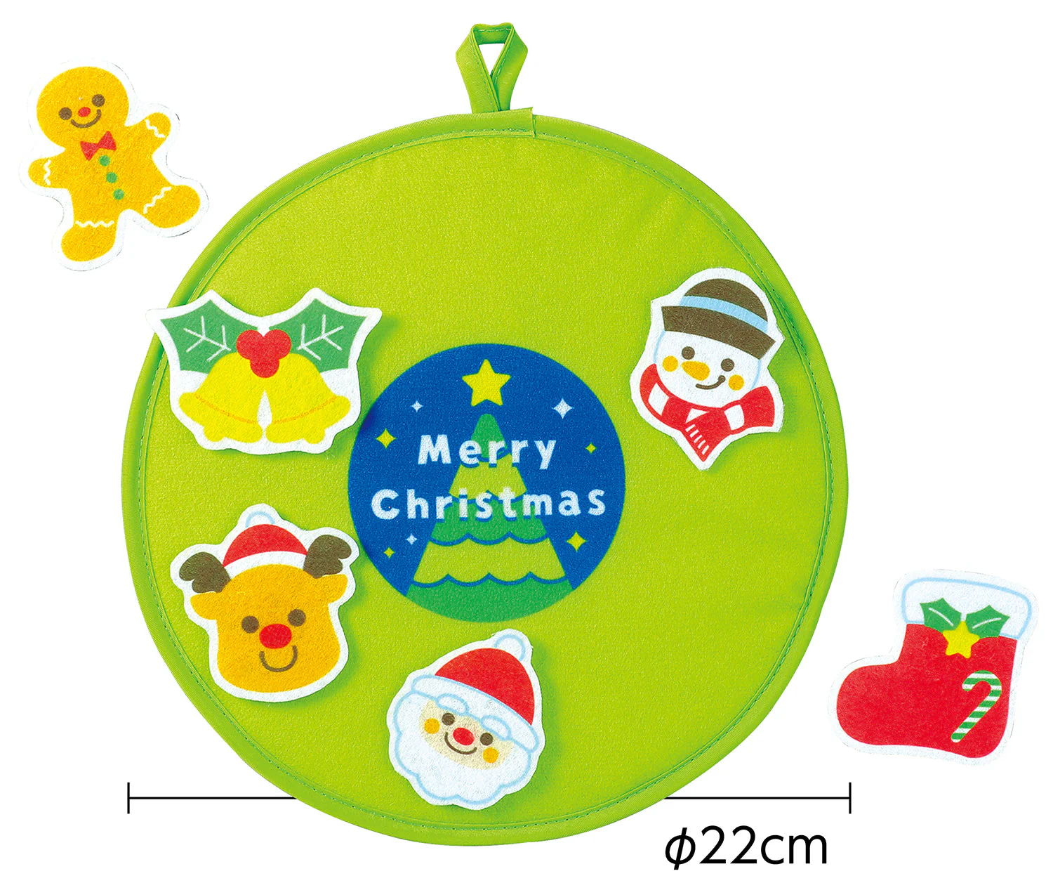 Christmas wreath attached with felt - Image 2