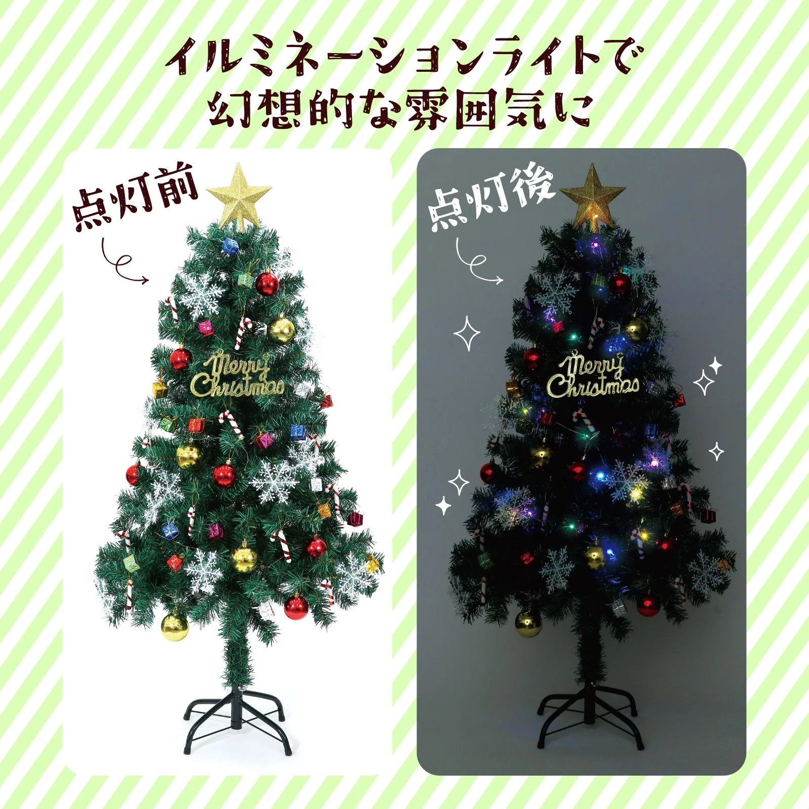 Christmas tree 120cm with ornament - Image 5