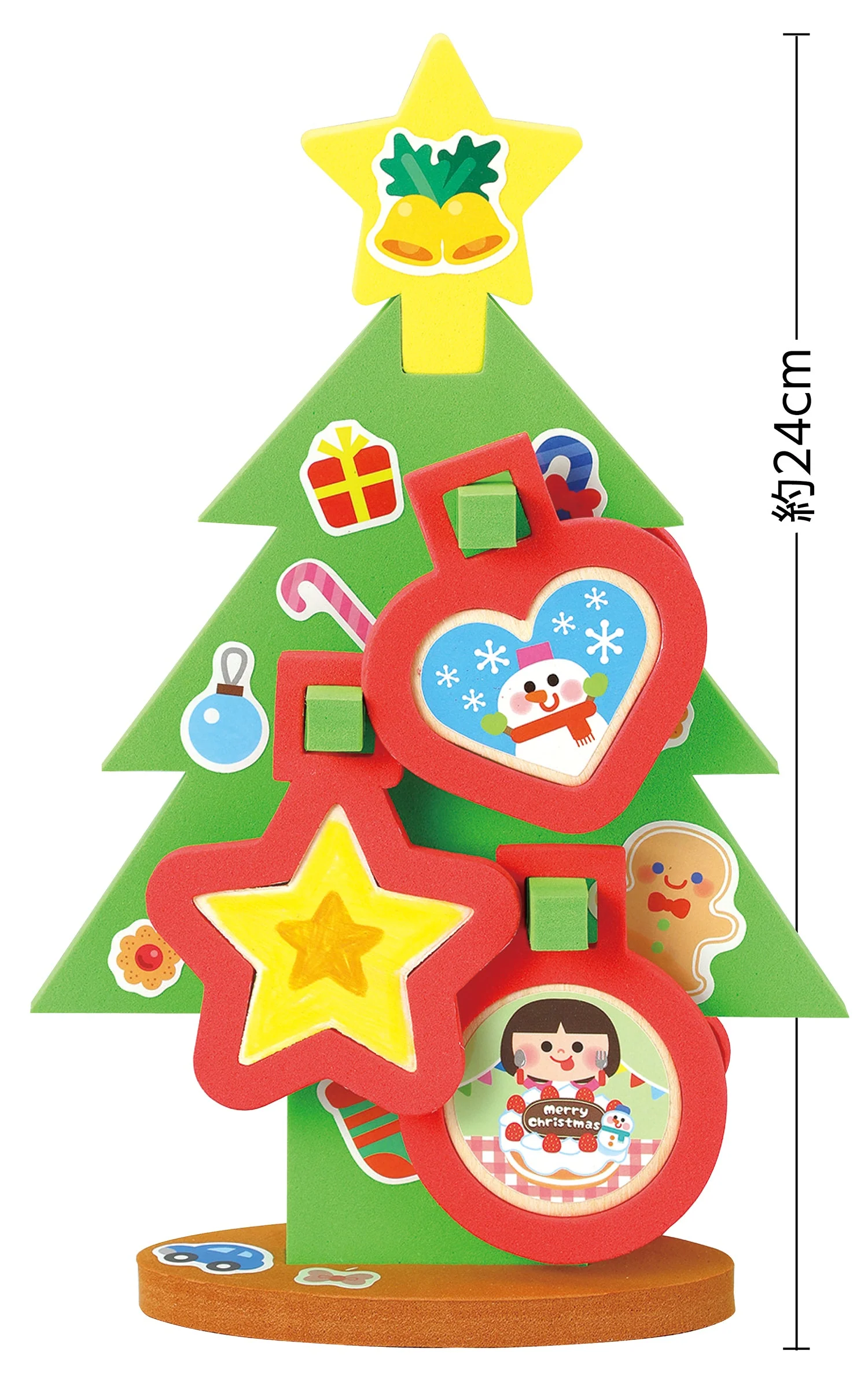 Drawing Christmas tree with wooden parts - Image 2