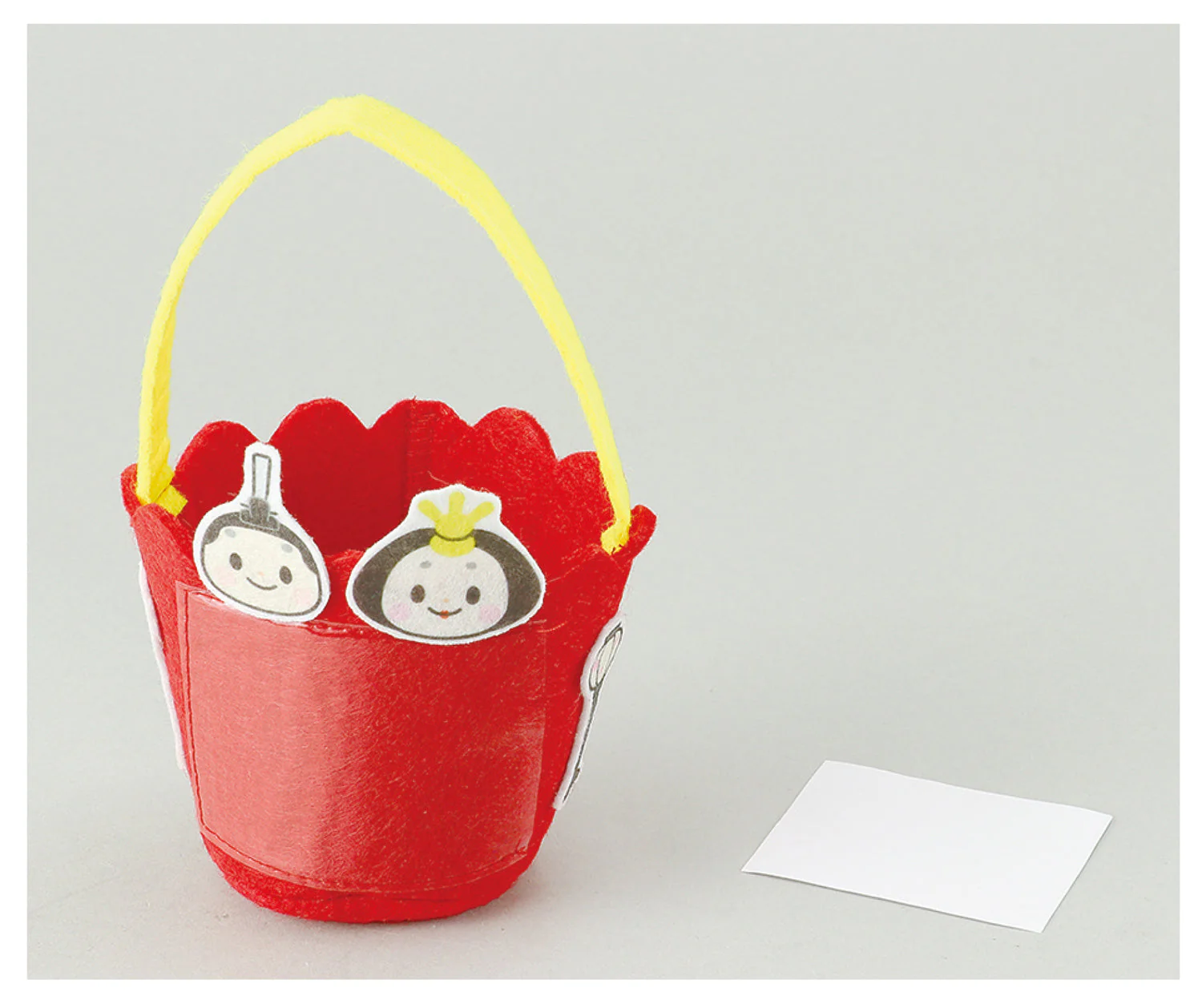Bucket-shaped felt doll case - Image 5