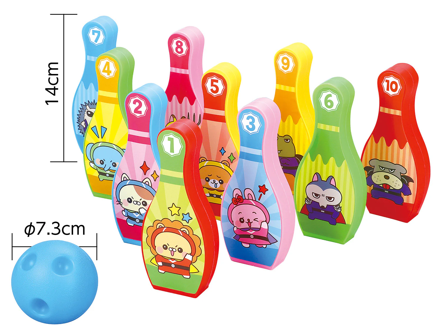 Chiku range colorful bowling set - Image 2