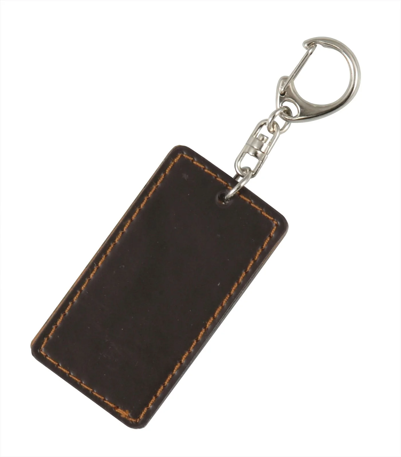 Art glass key holder with leather (rectangle) - Image 2