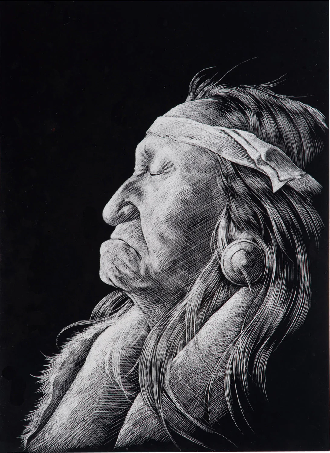 Scratch board silver A4