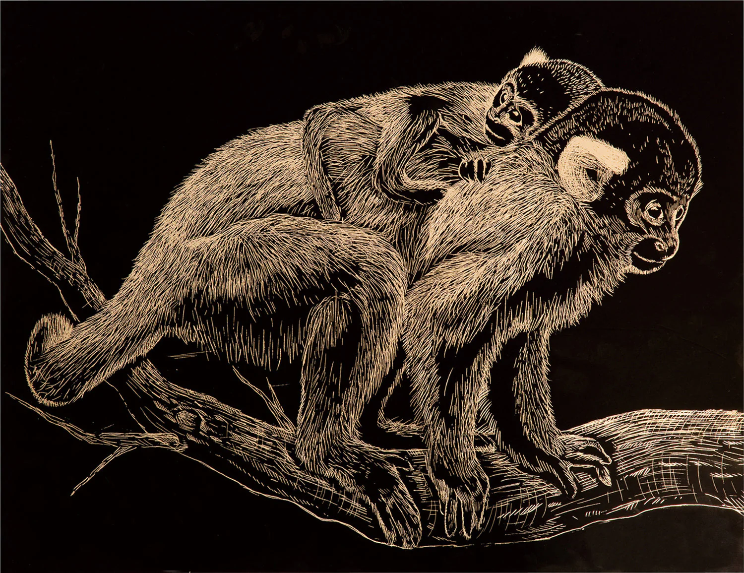 Gold scratch board A4