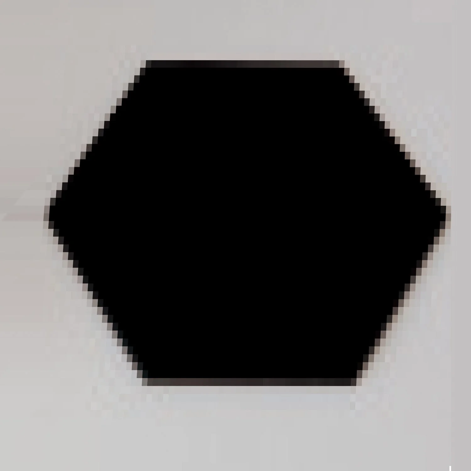 New art glass hexagonal