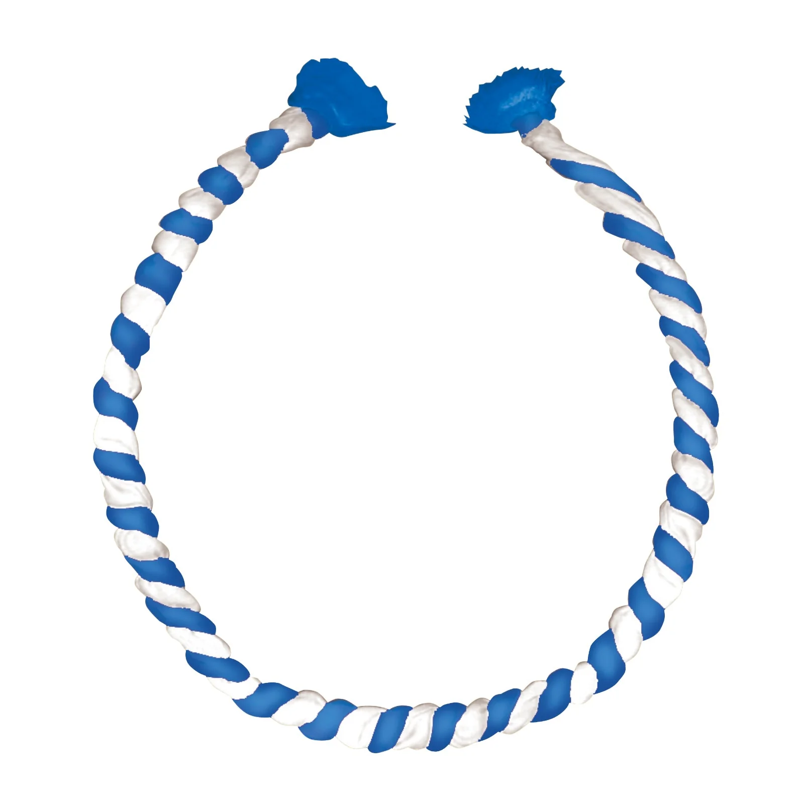 Twisted headband blue/white