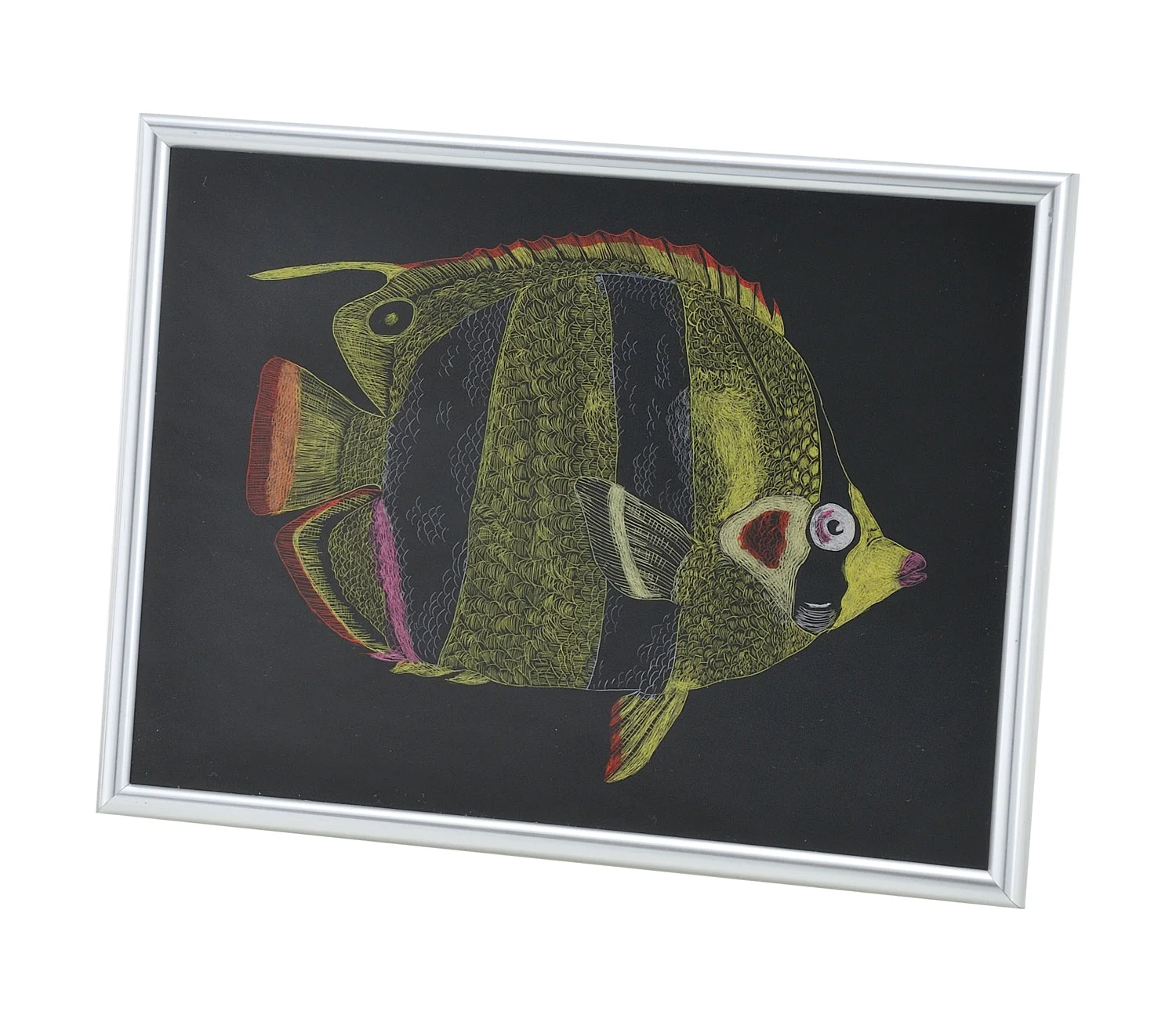 Acrylic art glass metallic frame set small - Image 2