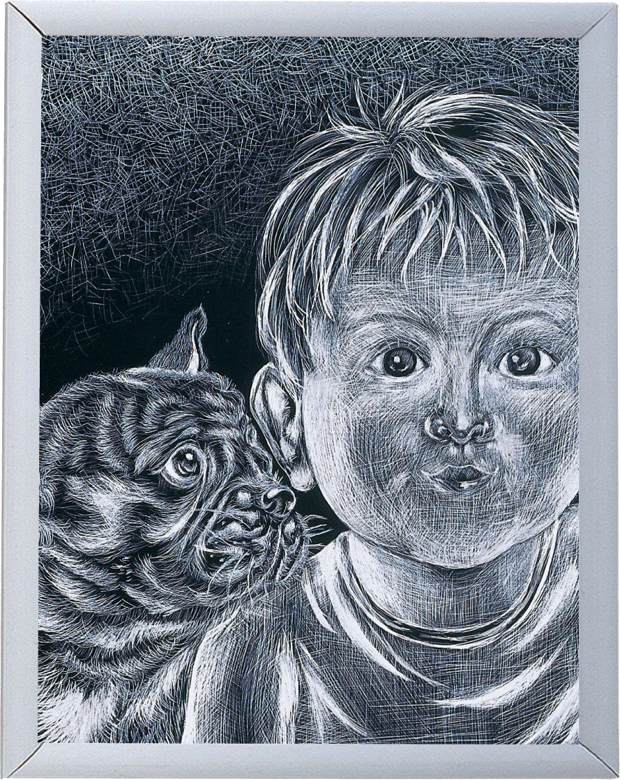 Scratch board small