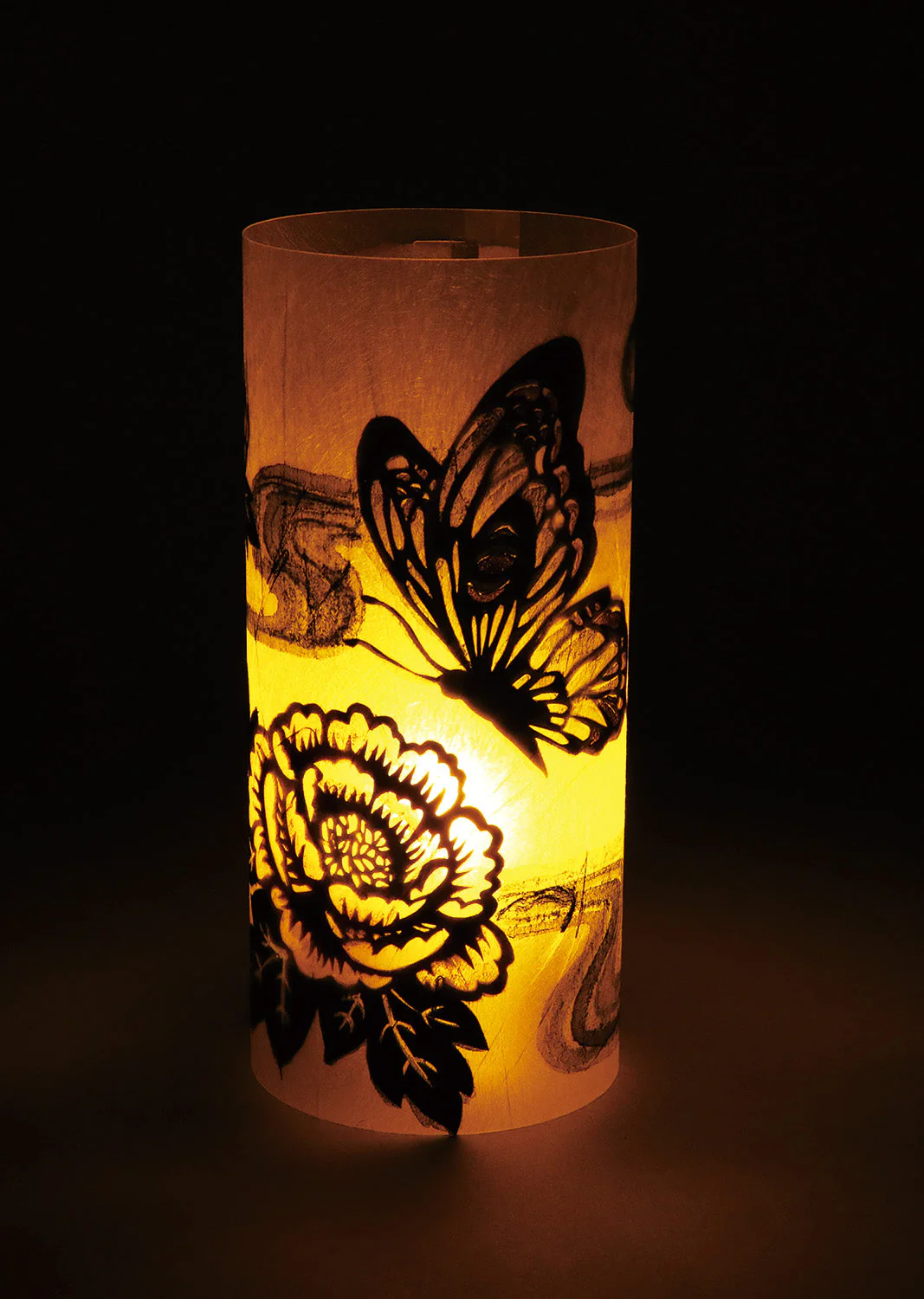 Easy Japanese paper art with warm lights