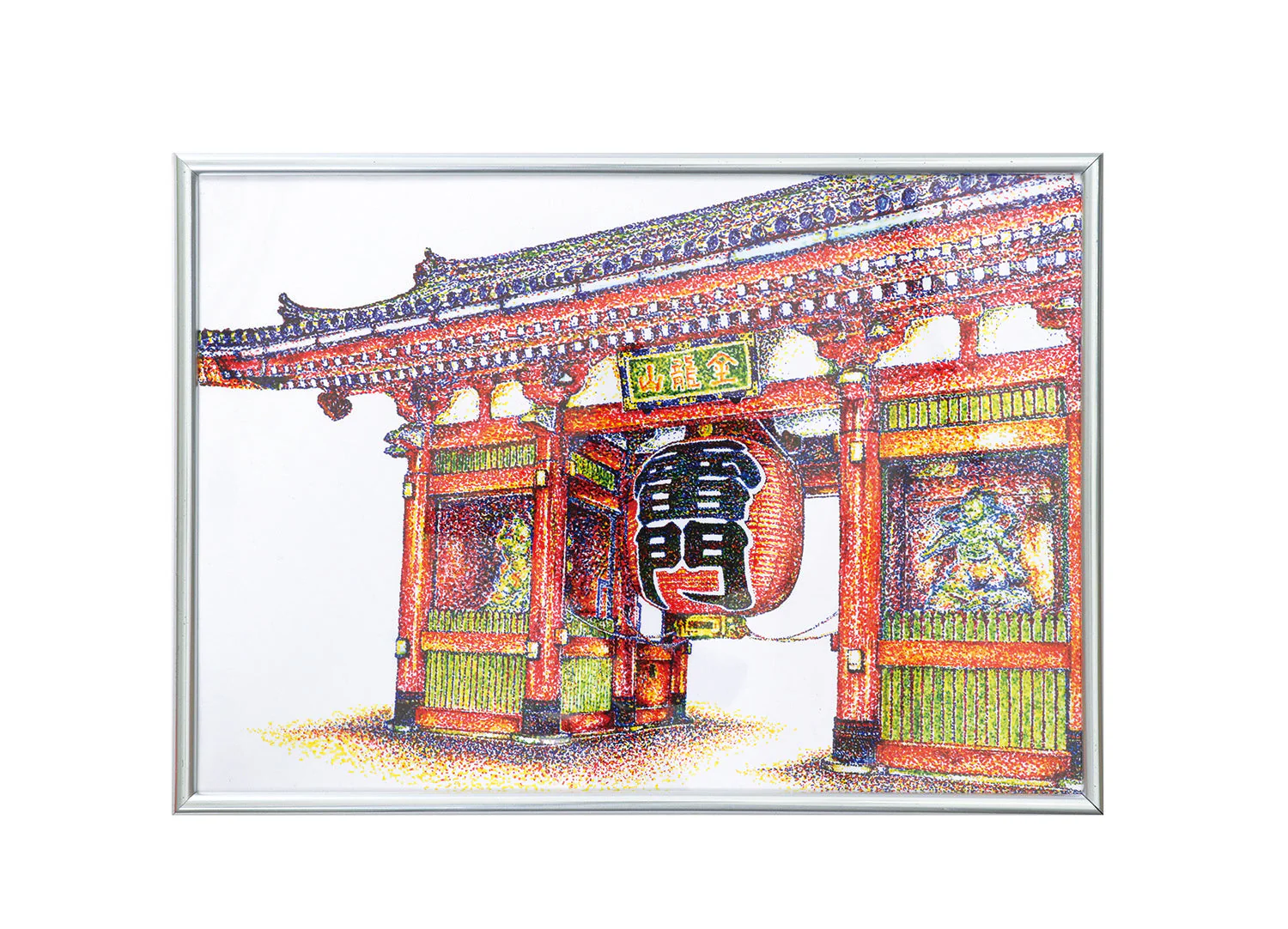 3 color stippling frame A4