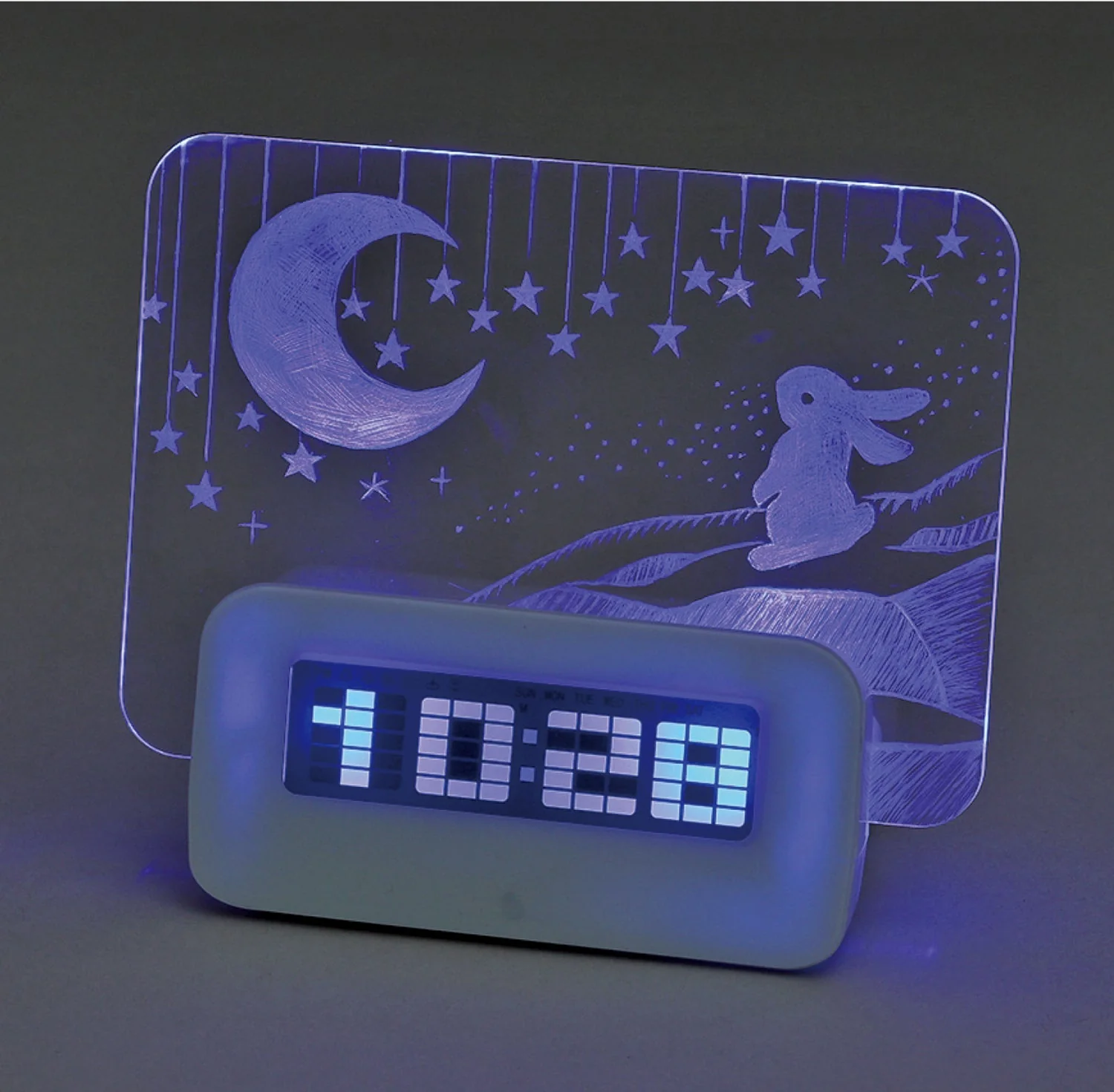 Light scratch clock