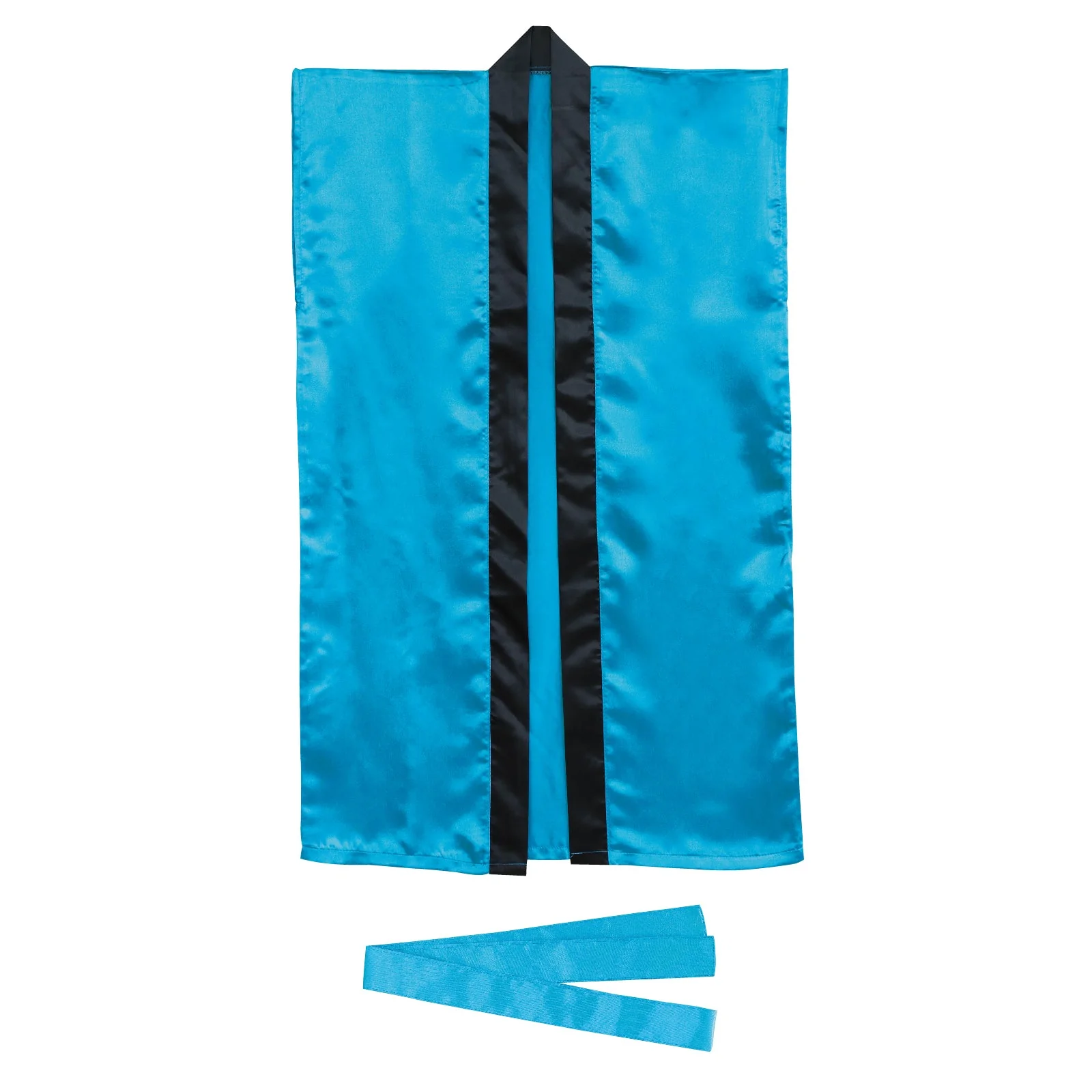 Soft satin long happy S blue (with headband)