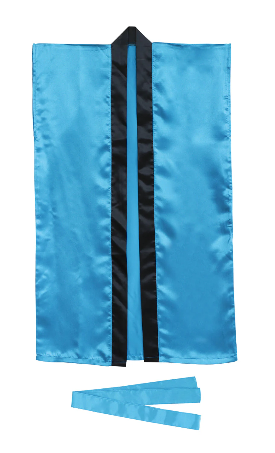 Soft satin long happy L blue (with headband)