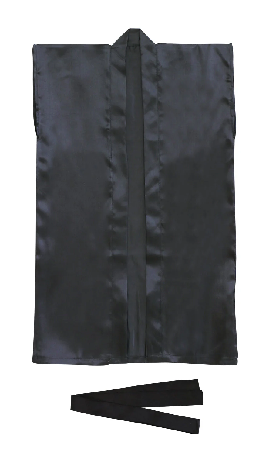 Soft satin long happy L black (with headband)