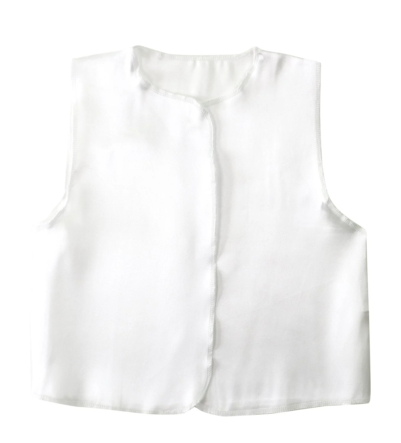 Soft satin vest C white