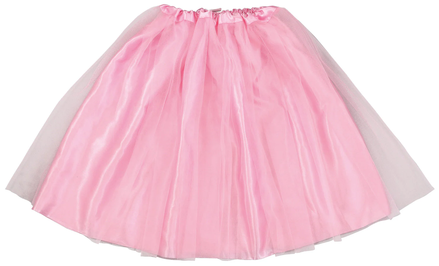 Satin frilly skirt pink