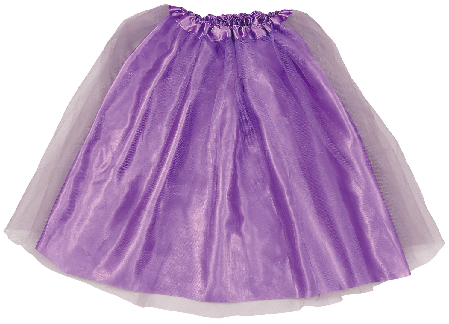 Satin frilly skirt purple