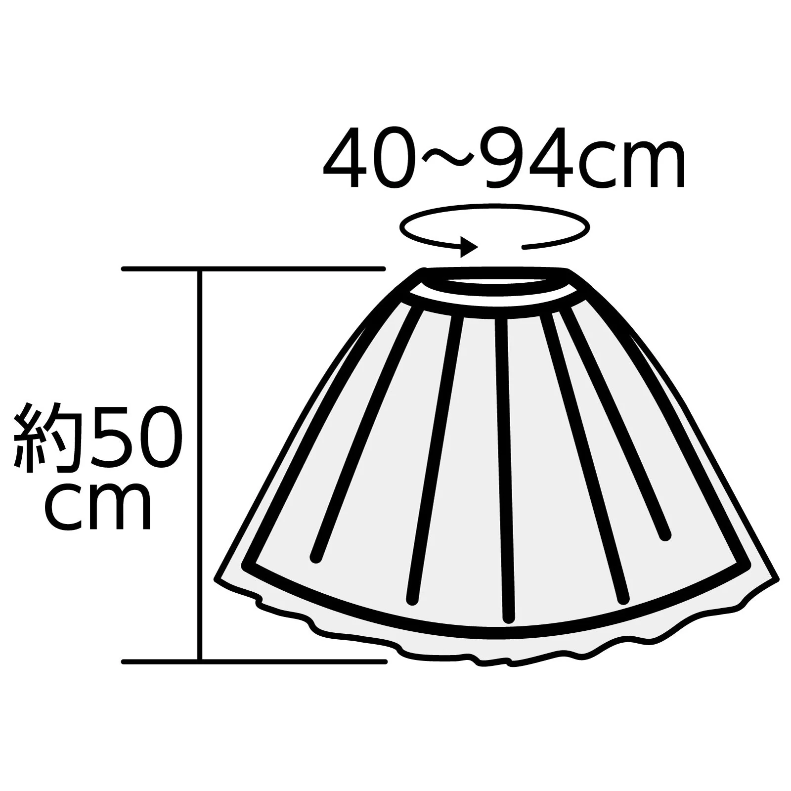 Satin frilly skirt blue - Image 2