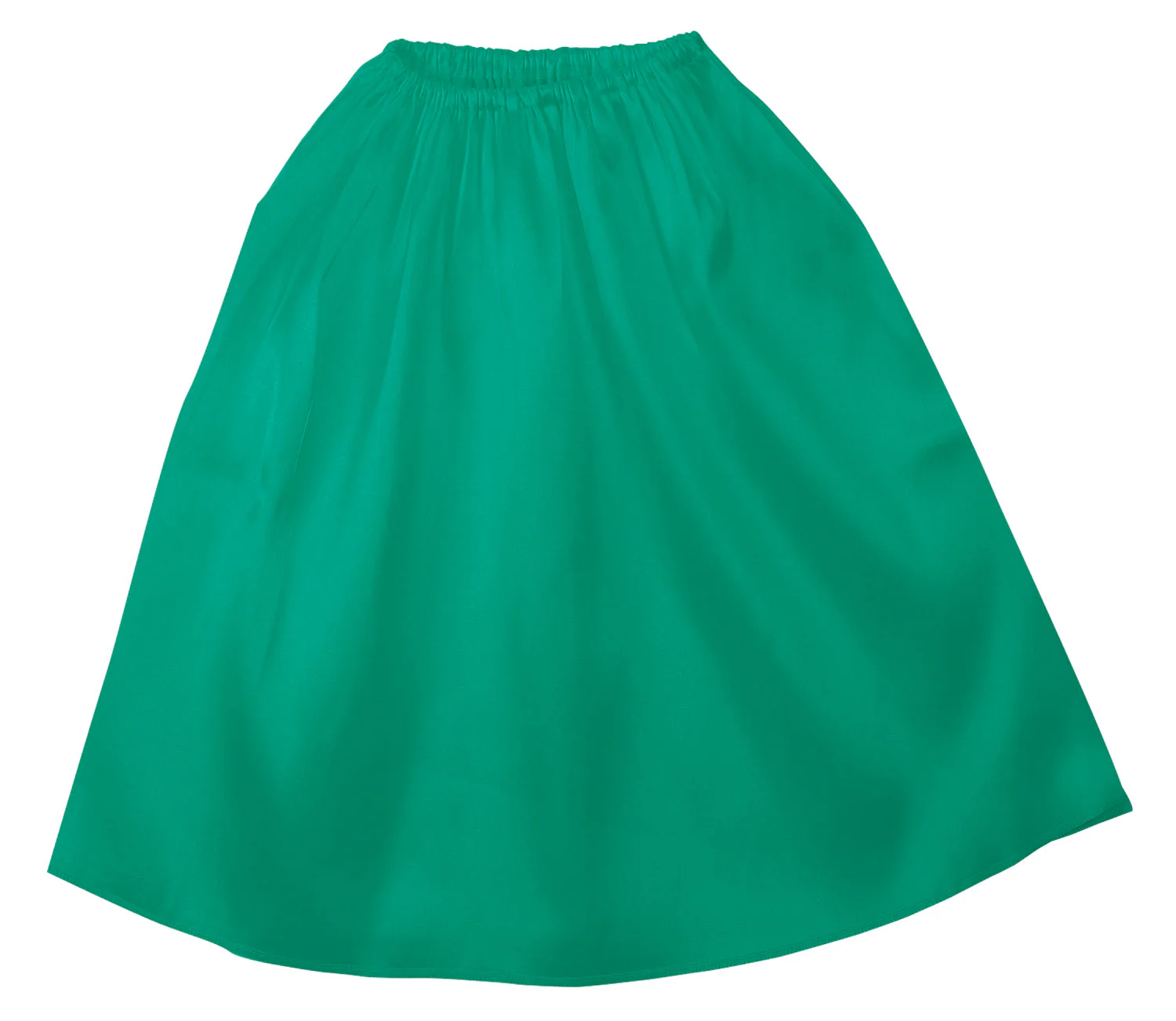 Soft satin jacket/skirt straight green
