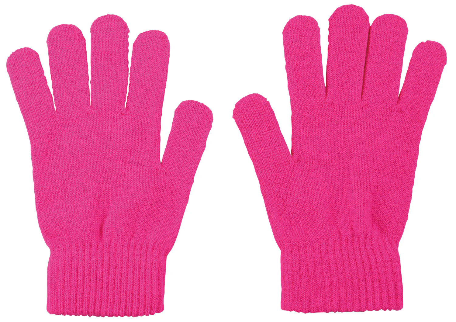 Colorful Gloves Large Fluorescent Pink