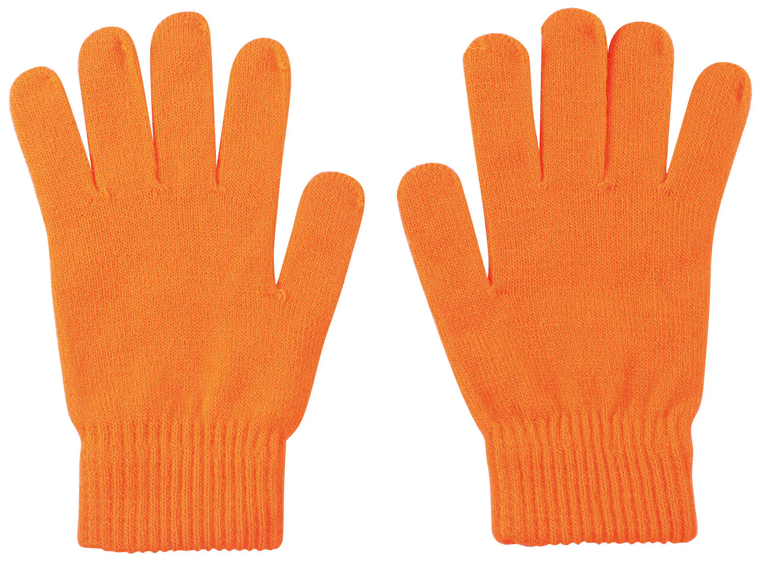 Colored Gloves Large Fluorescent Orange
