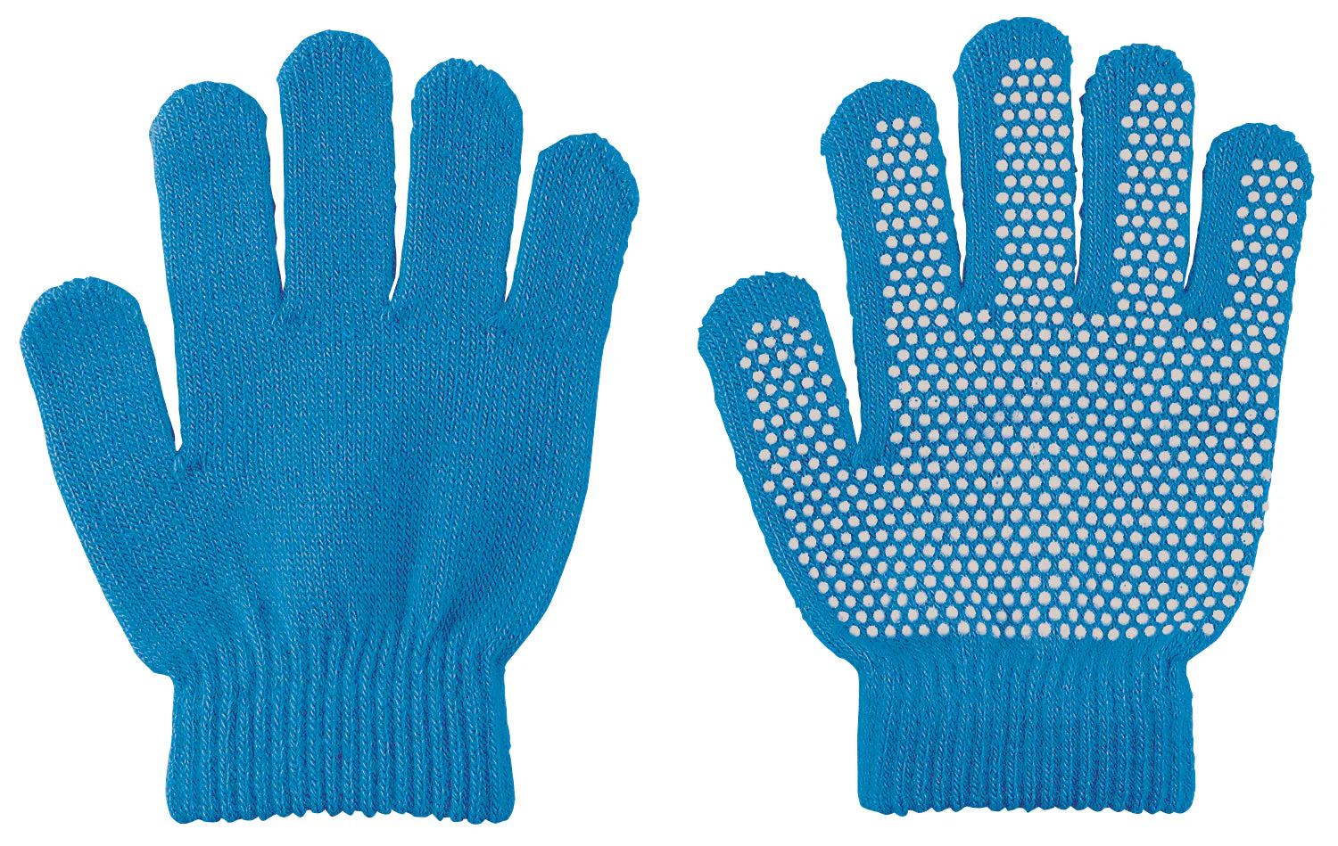 Colored stretchy gloves with anti-slip, blue