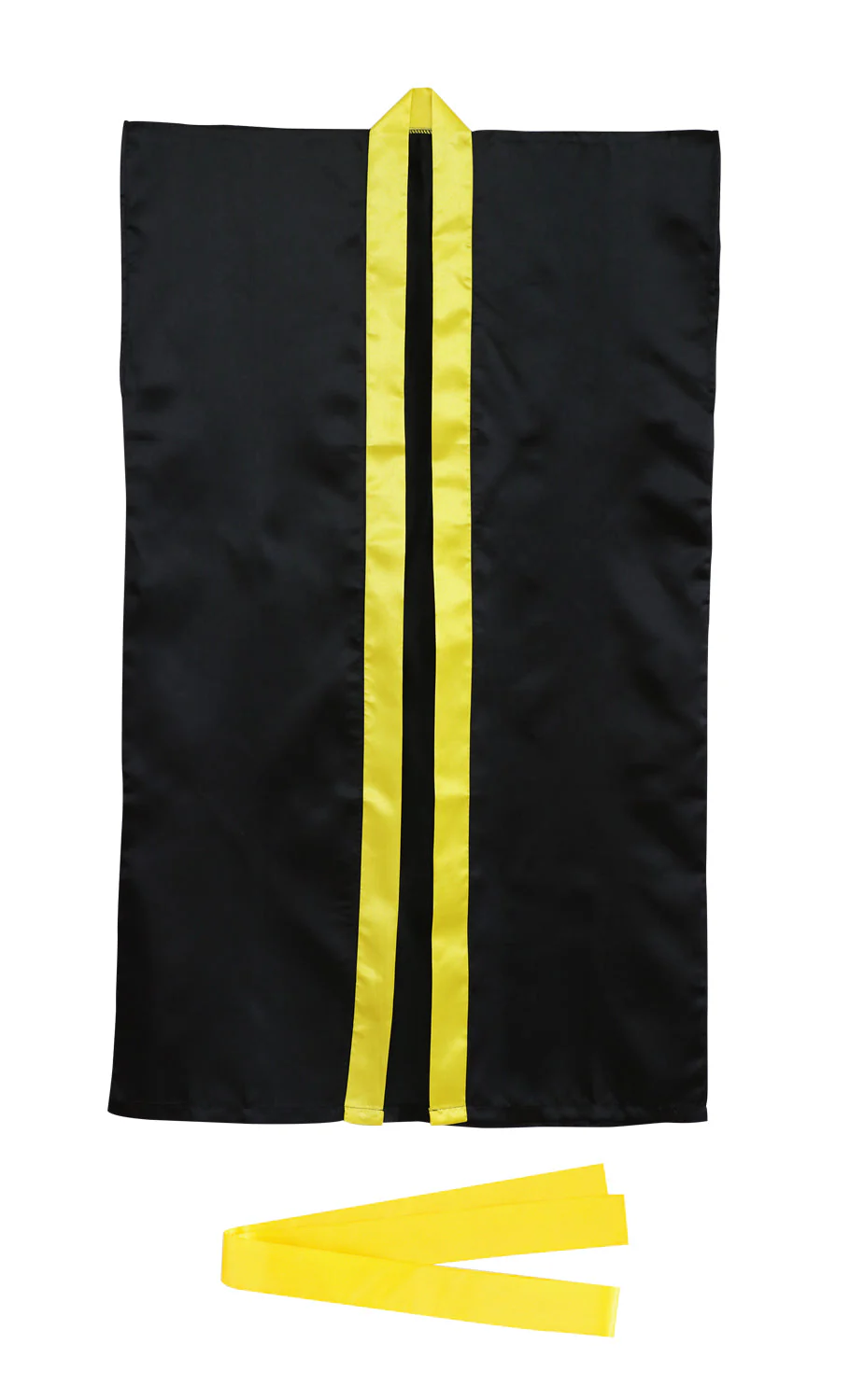 Soft satin long happy J black/yellow collar (with headband)
