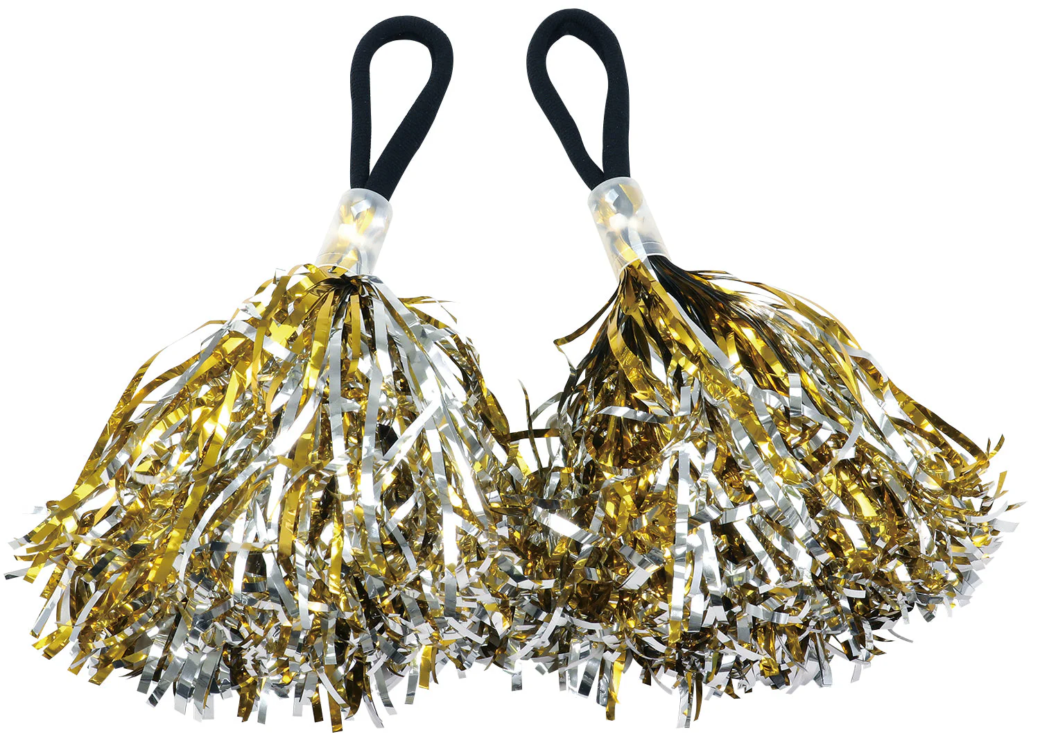 Hand free pompon small gold silver