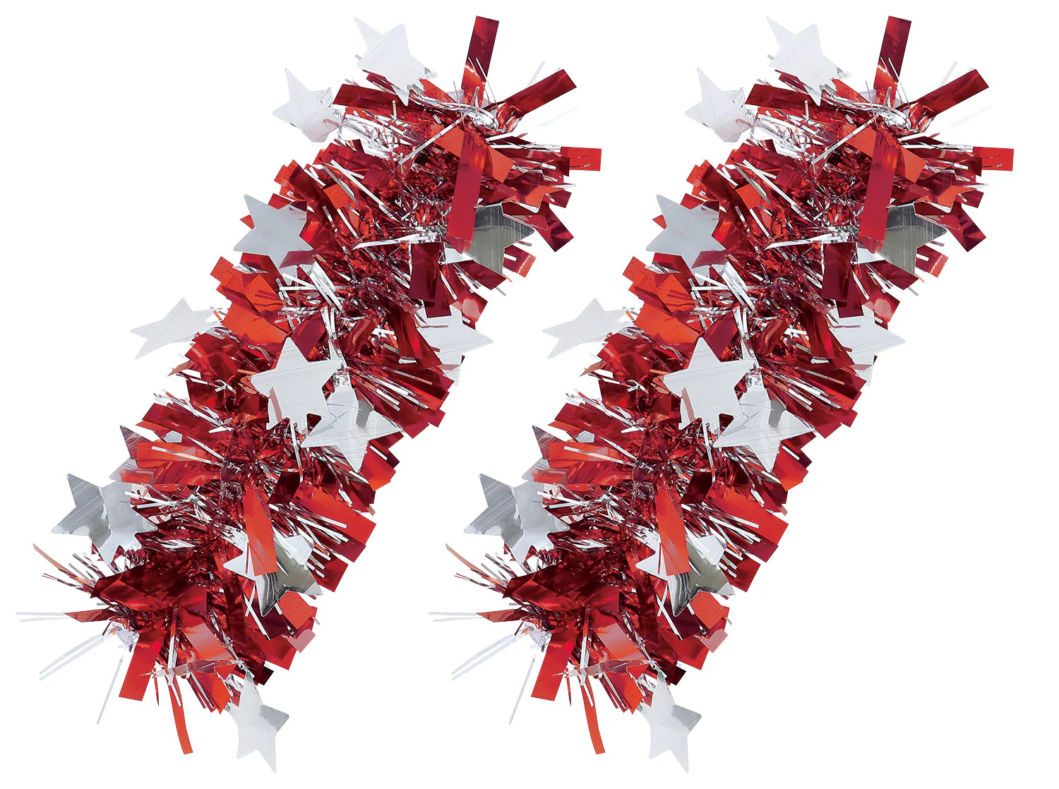 Glitter patch wristband red/silver set of 2