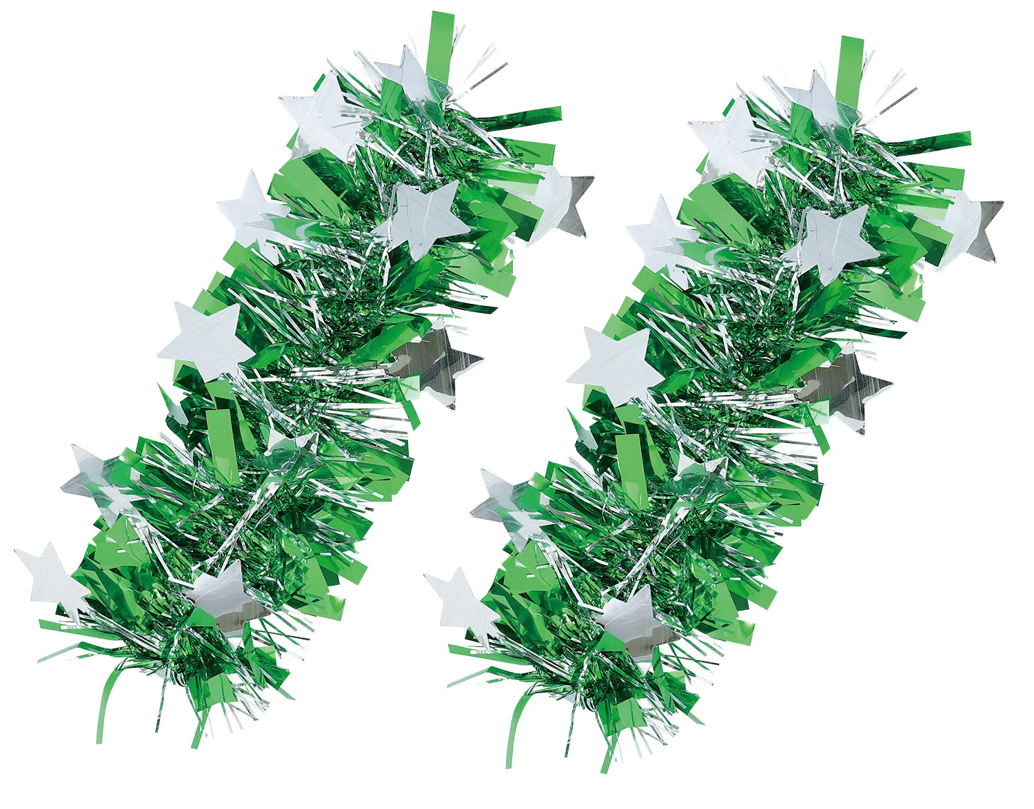 Glitter patch wristband green/silver set of 2