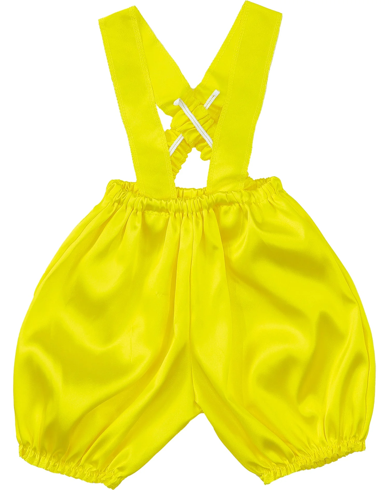 Soft satin salpette pumpkin pants C yellow