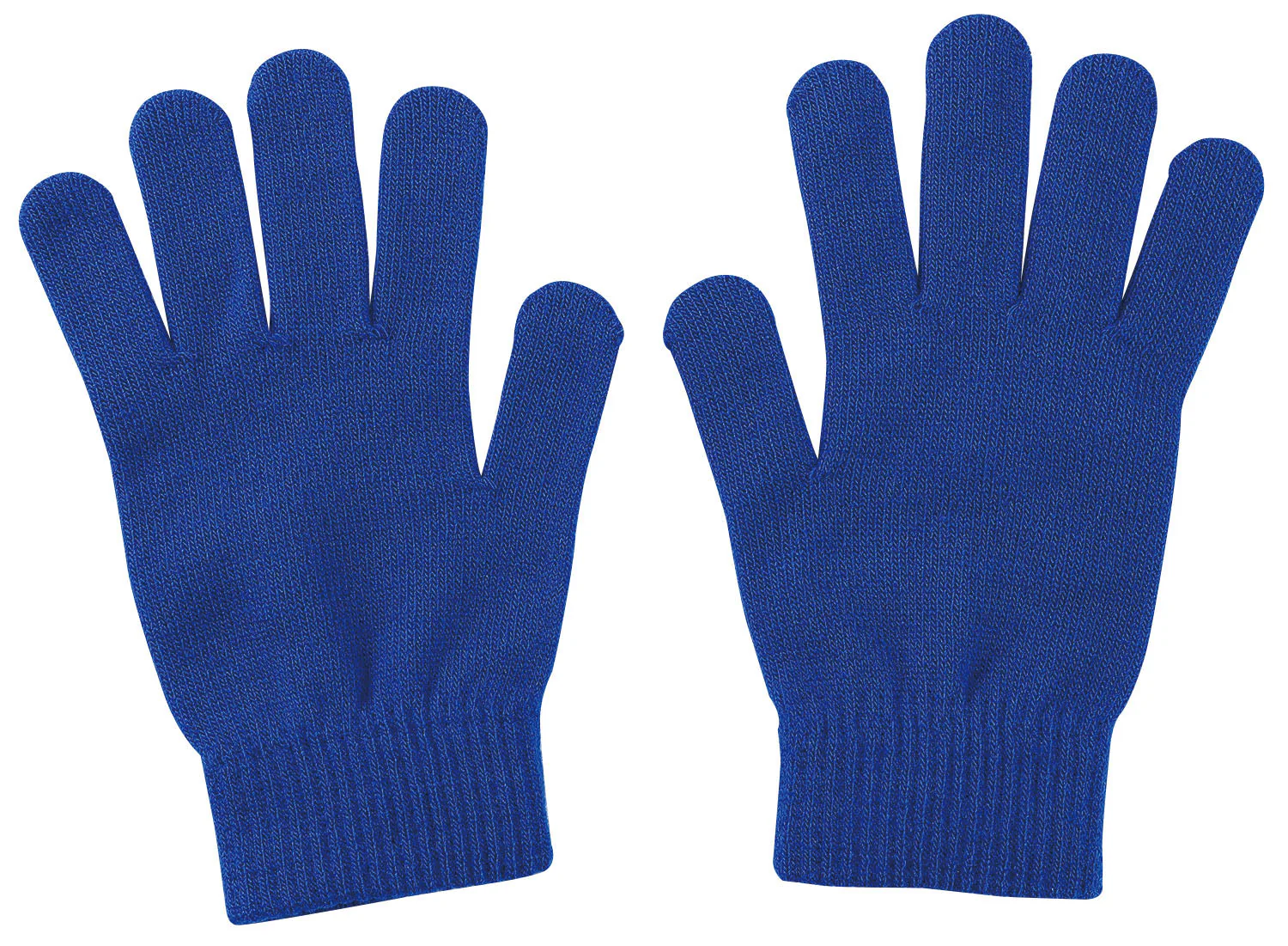 Colored stretchy gloves large color blue