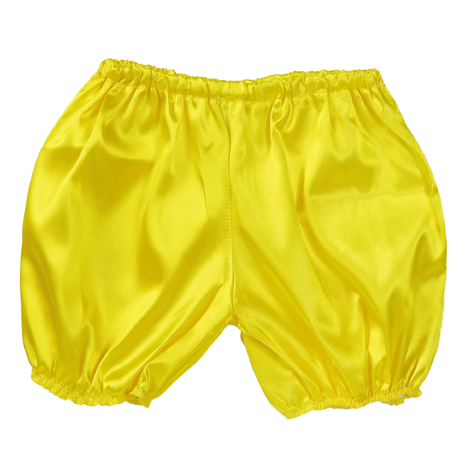 Soft satin pumpkin pants J yellow