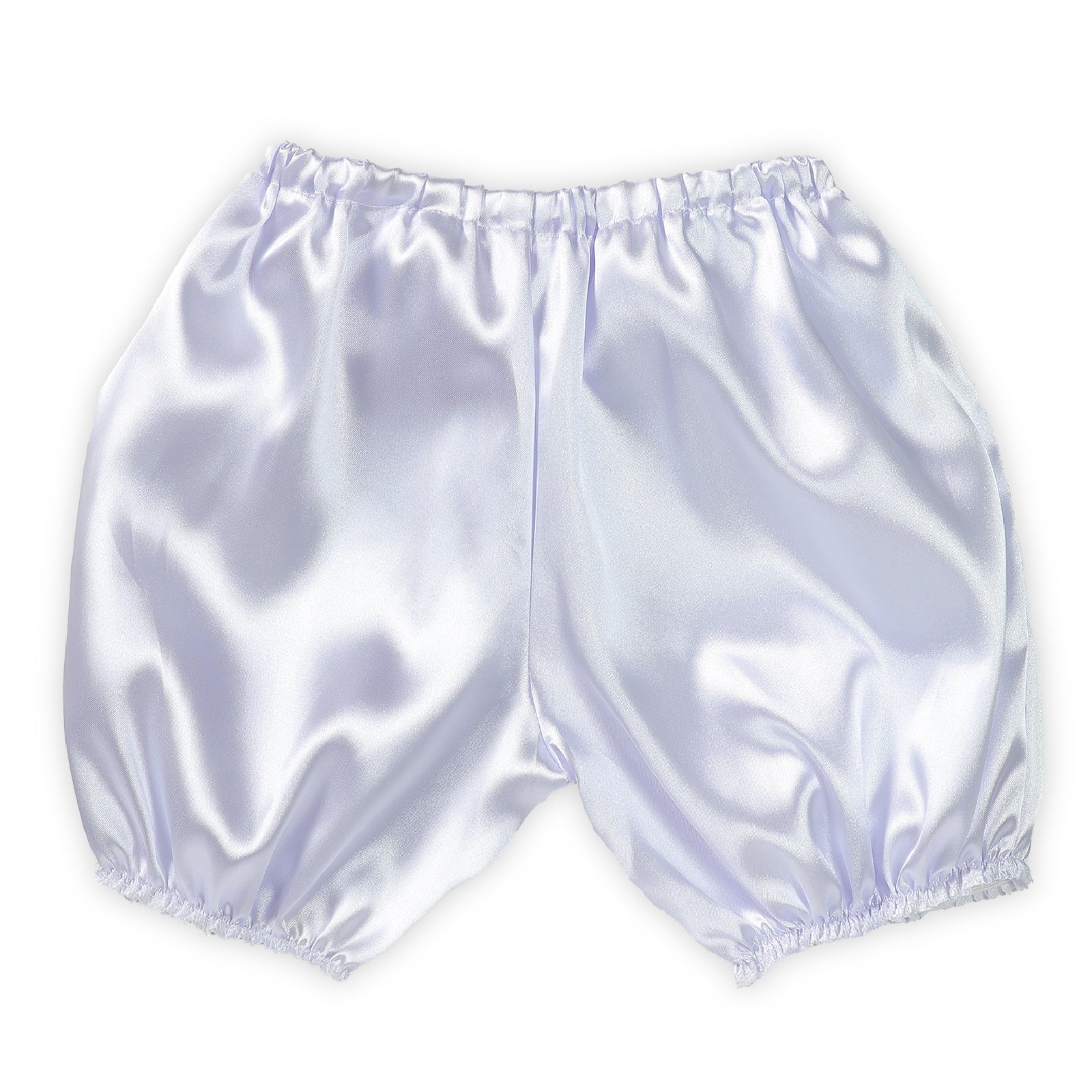 Soft satin pumpkin pants J white