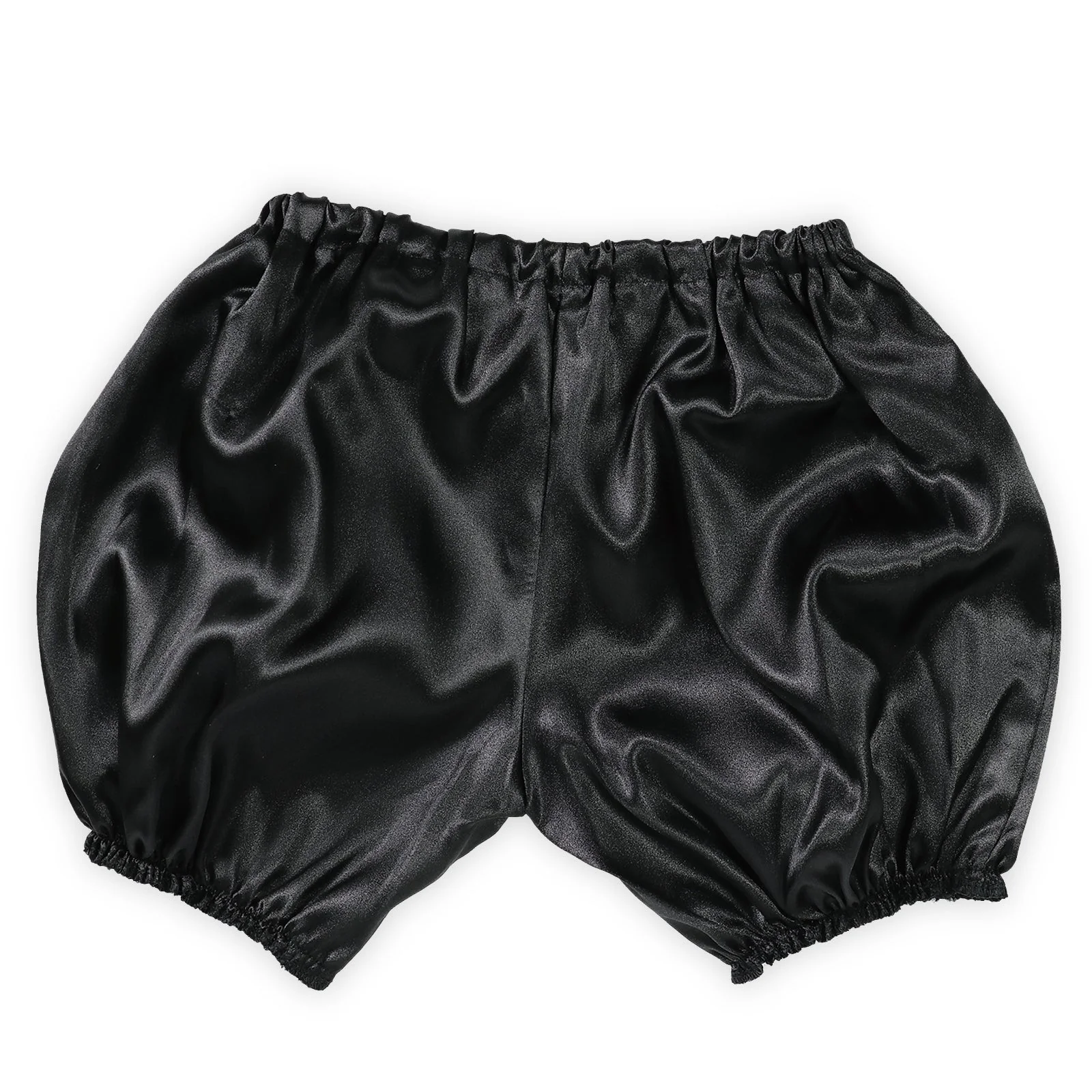 Soft satin pumpkin pants J black