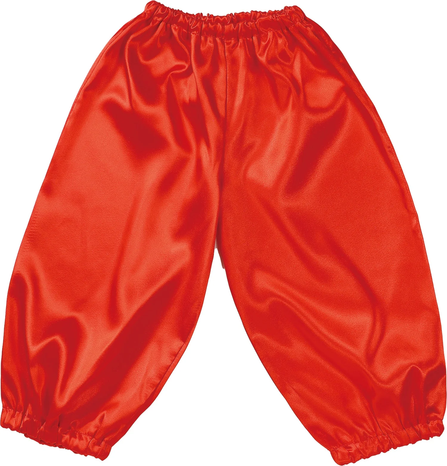Soft satin salle pants J size red