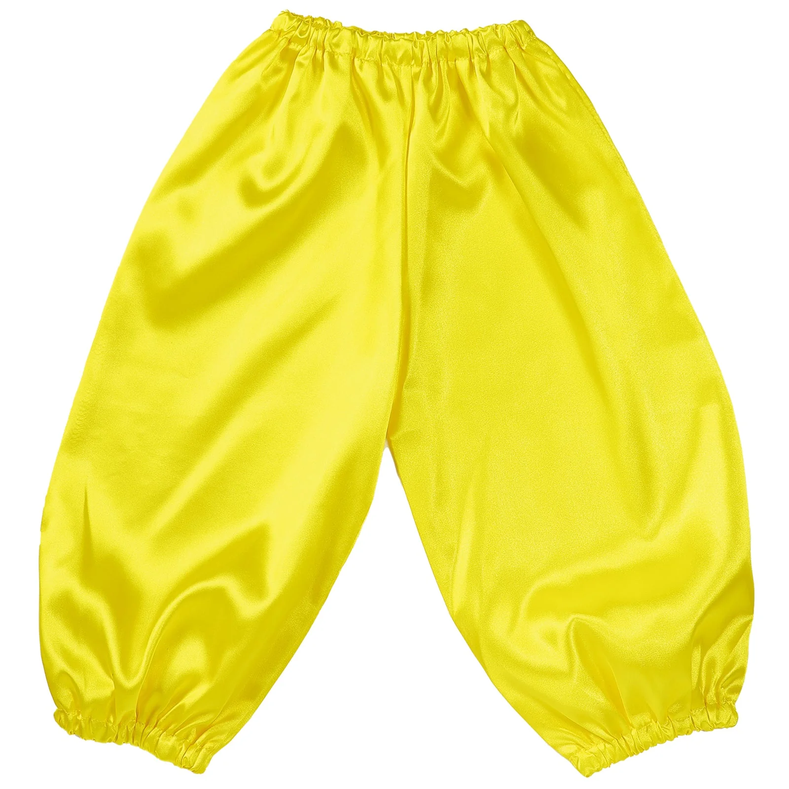 Soft satin salle pants J size yellow