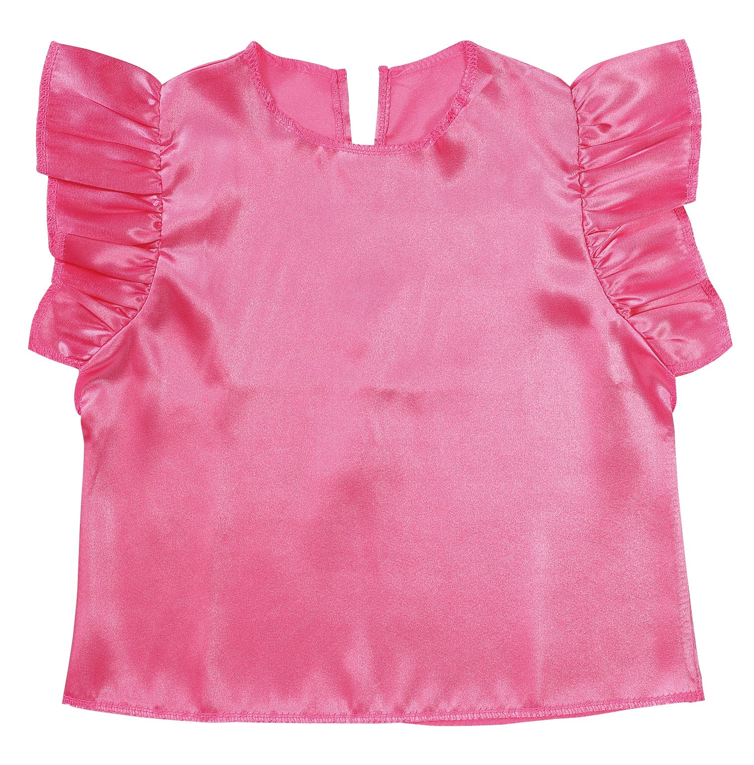 Soft satin fluffy shirt peach