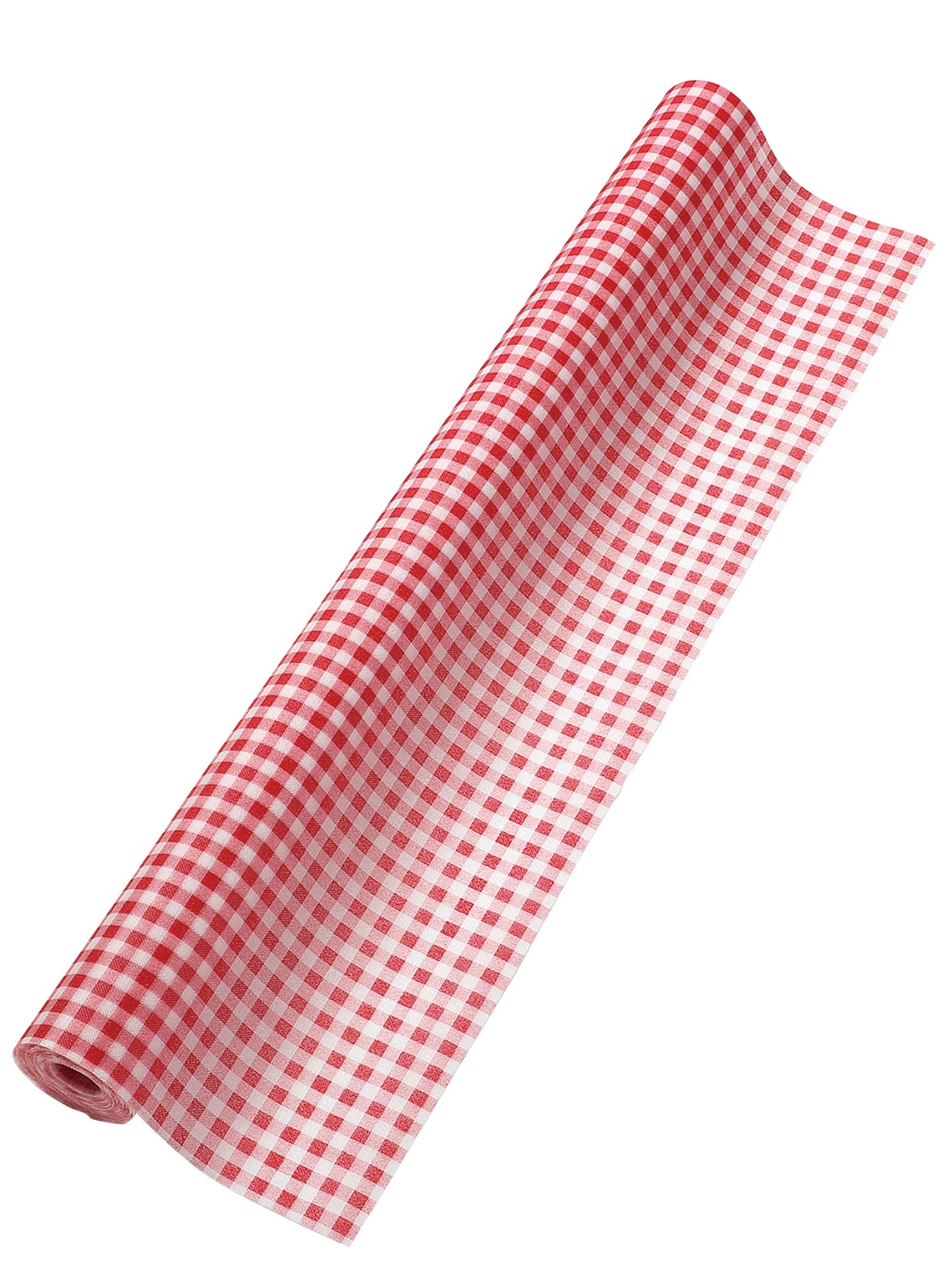 Colored non-woven fabric 10m roll Gingam check red