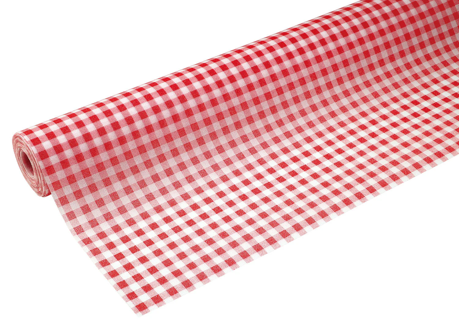 Colored non-woven fabric 10m roll Gingam check red - Image 2