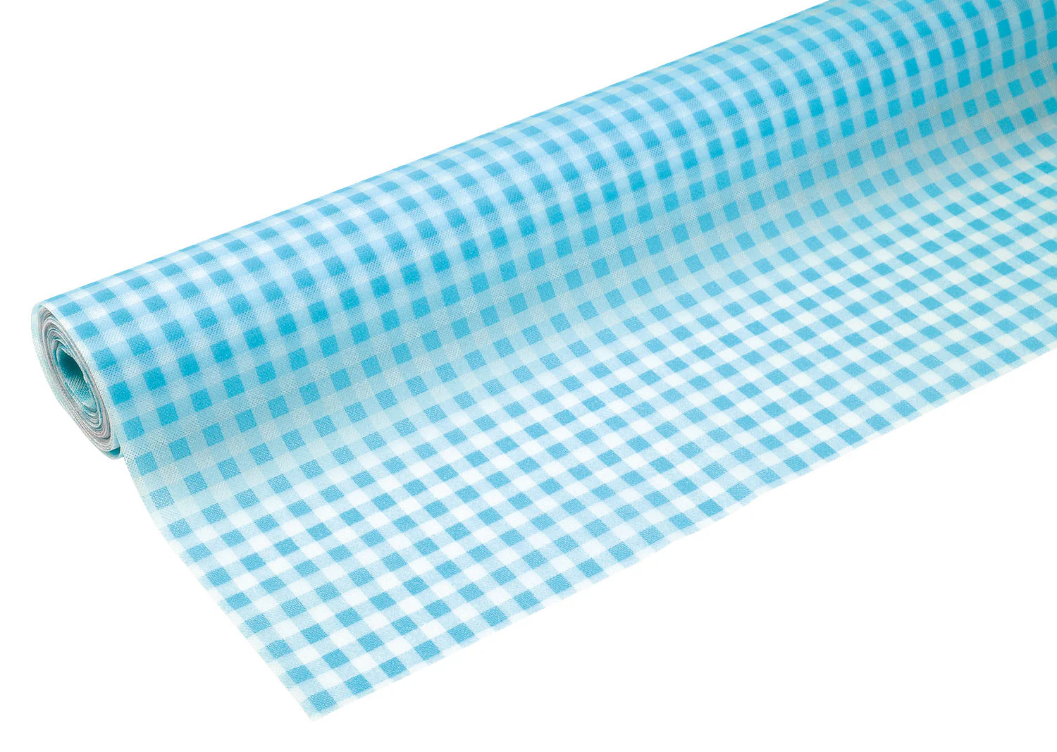 Color non-woven fabric 10m roll Gingam check light blue - Image 2