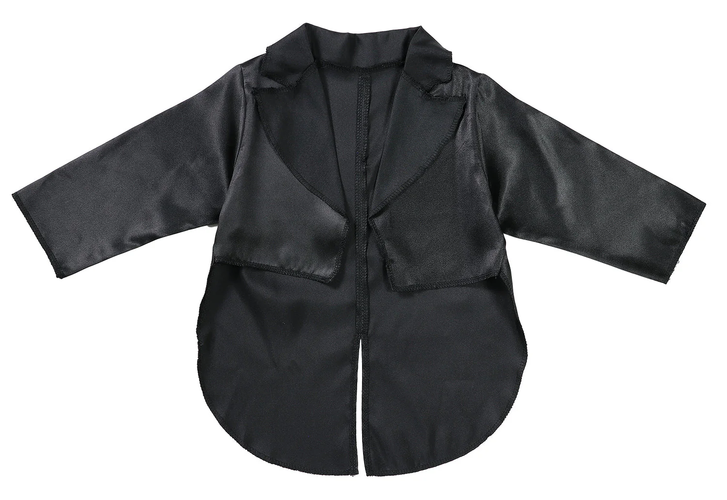 Soft satin jacket black