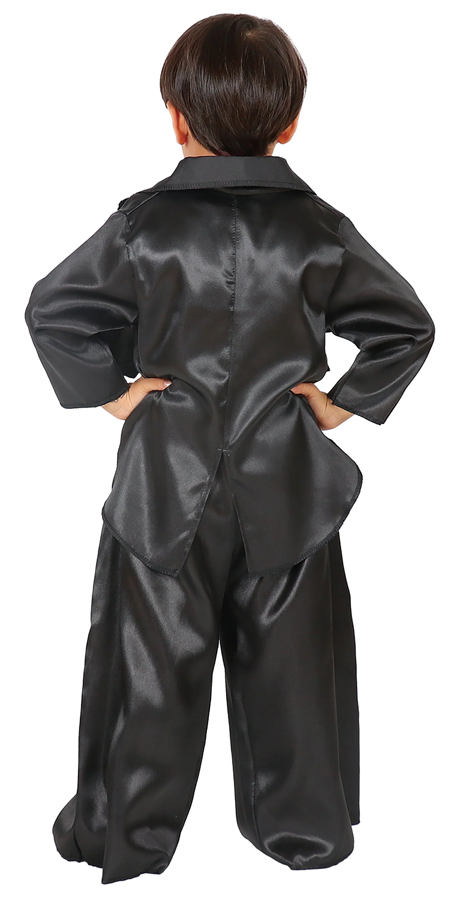Soft satin jacket black - Image 4
