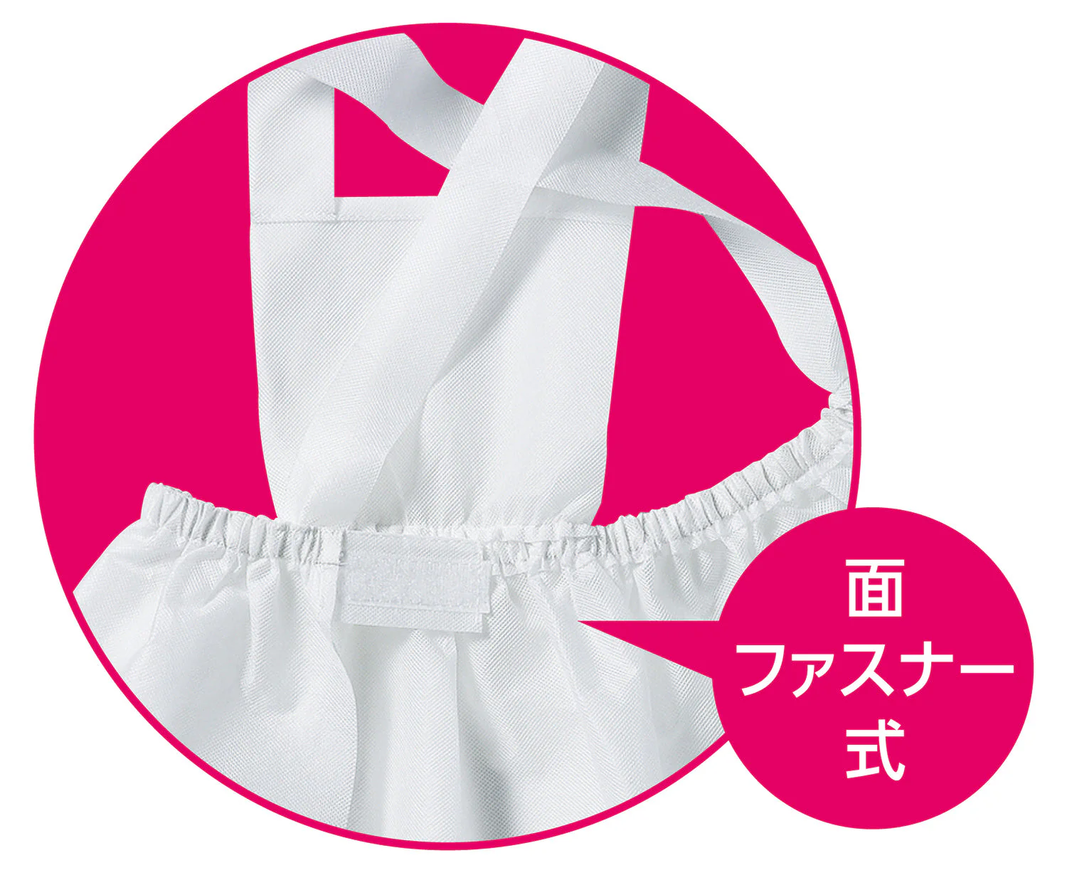 Non-woven fabric apron frill - Image 3