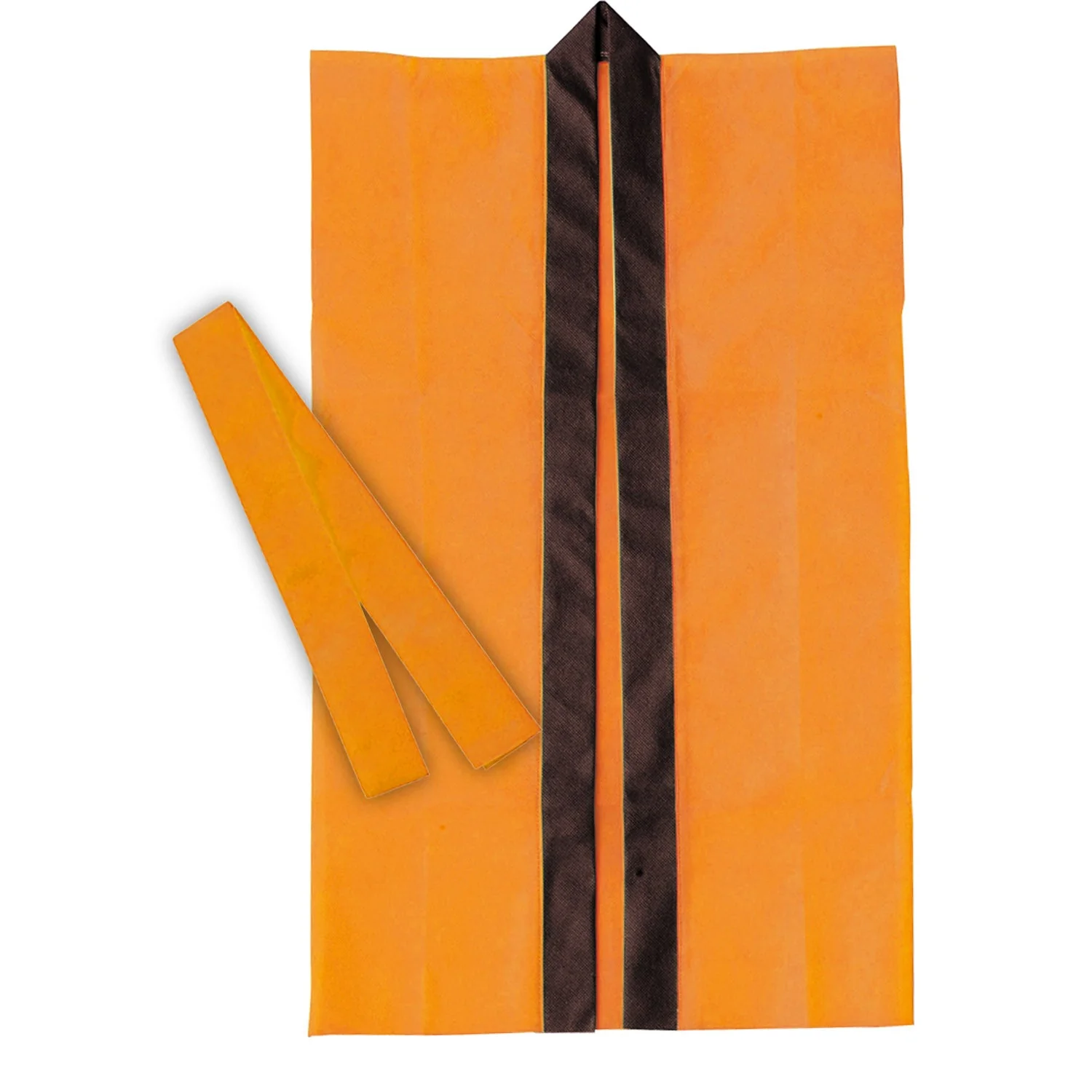 Long Happy Non-woven Fabric Orange J (with headband)